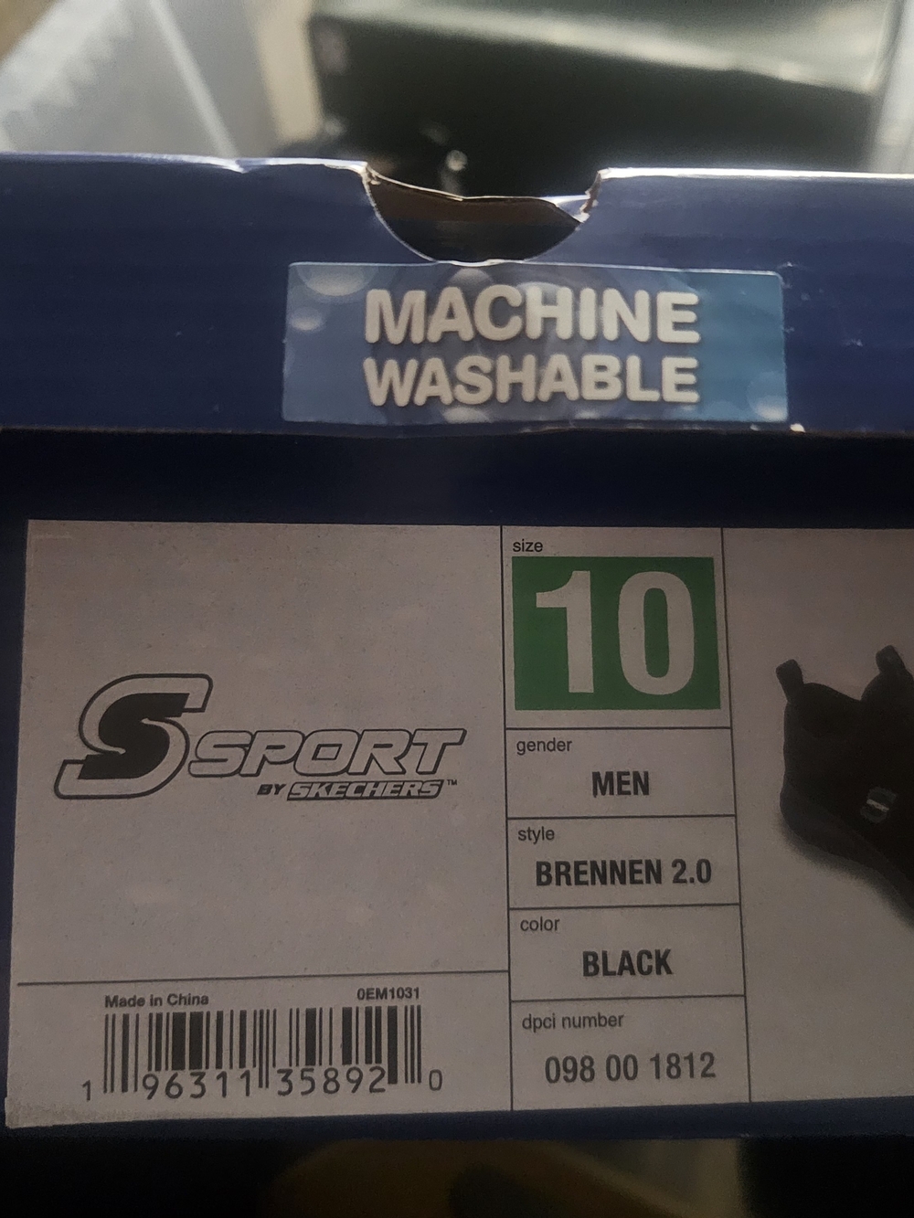 Skechers Black Memory Foam Slip-On Sneakers